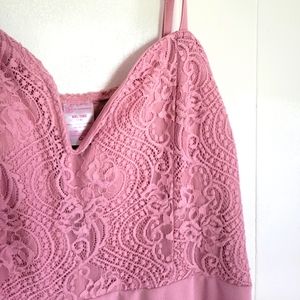 Blush pink short lace summer dress
